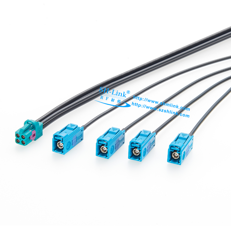 Mini Fakra  4 in 1 Cable Assembly