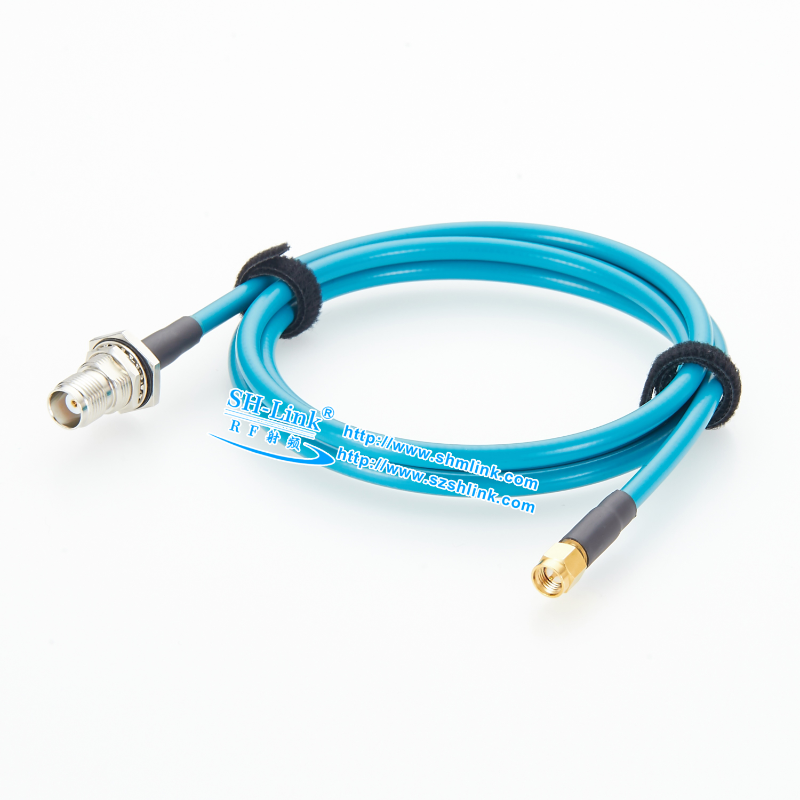 RF Coaxial Cable Assembly — TNC Female (Panel Mount) to SMA Male (SH-Link)