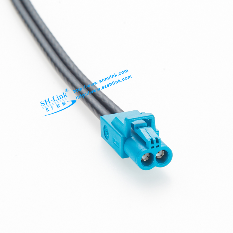 Mini Fakra Dual-Pin Female Cable Connector
