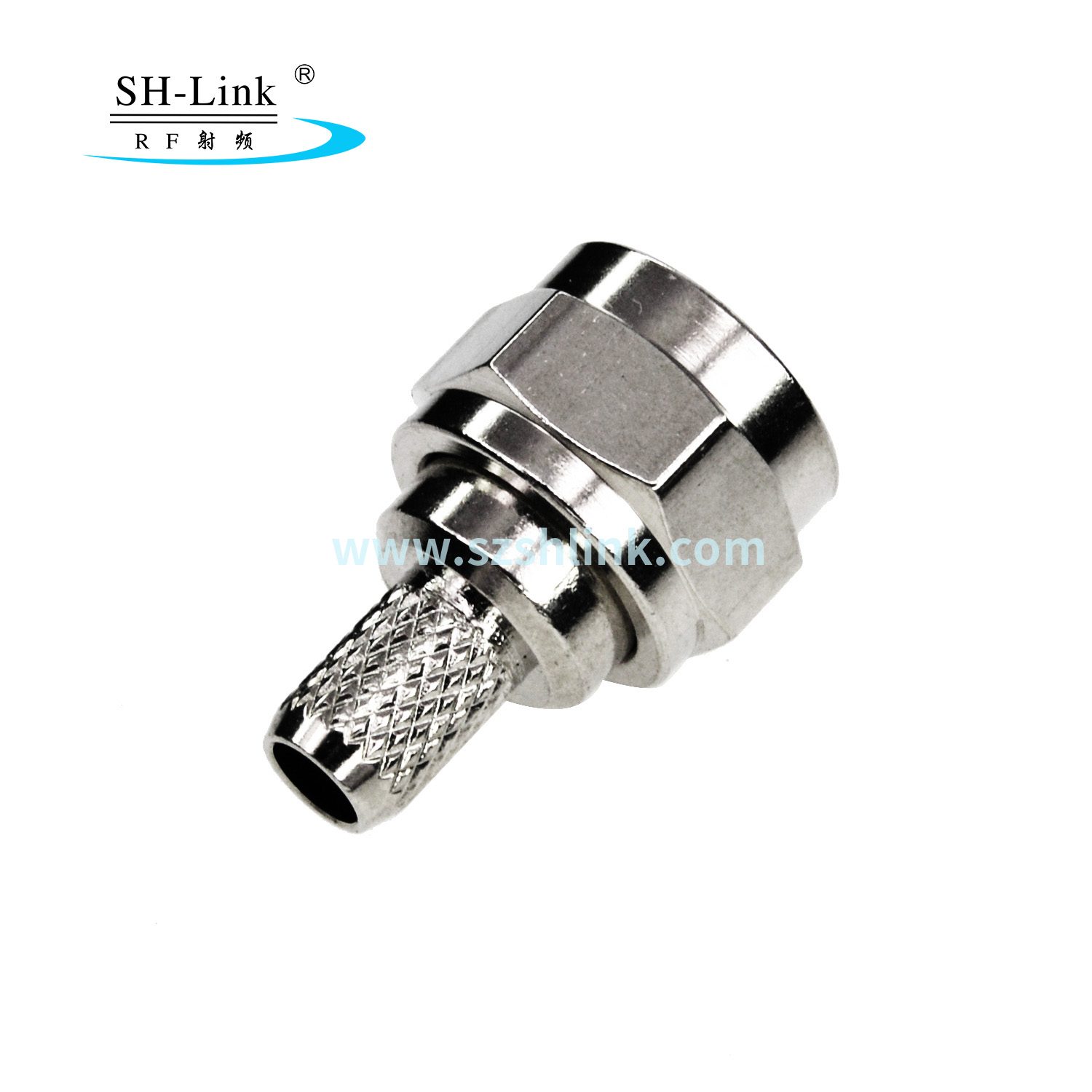 RG6 F-Type Male Twist-On Coax Coaxial Cable RF Connector Adapter supplier