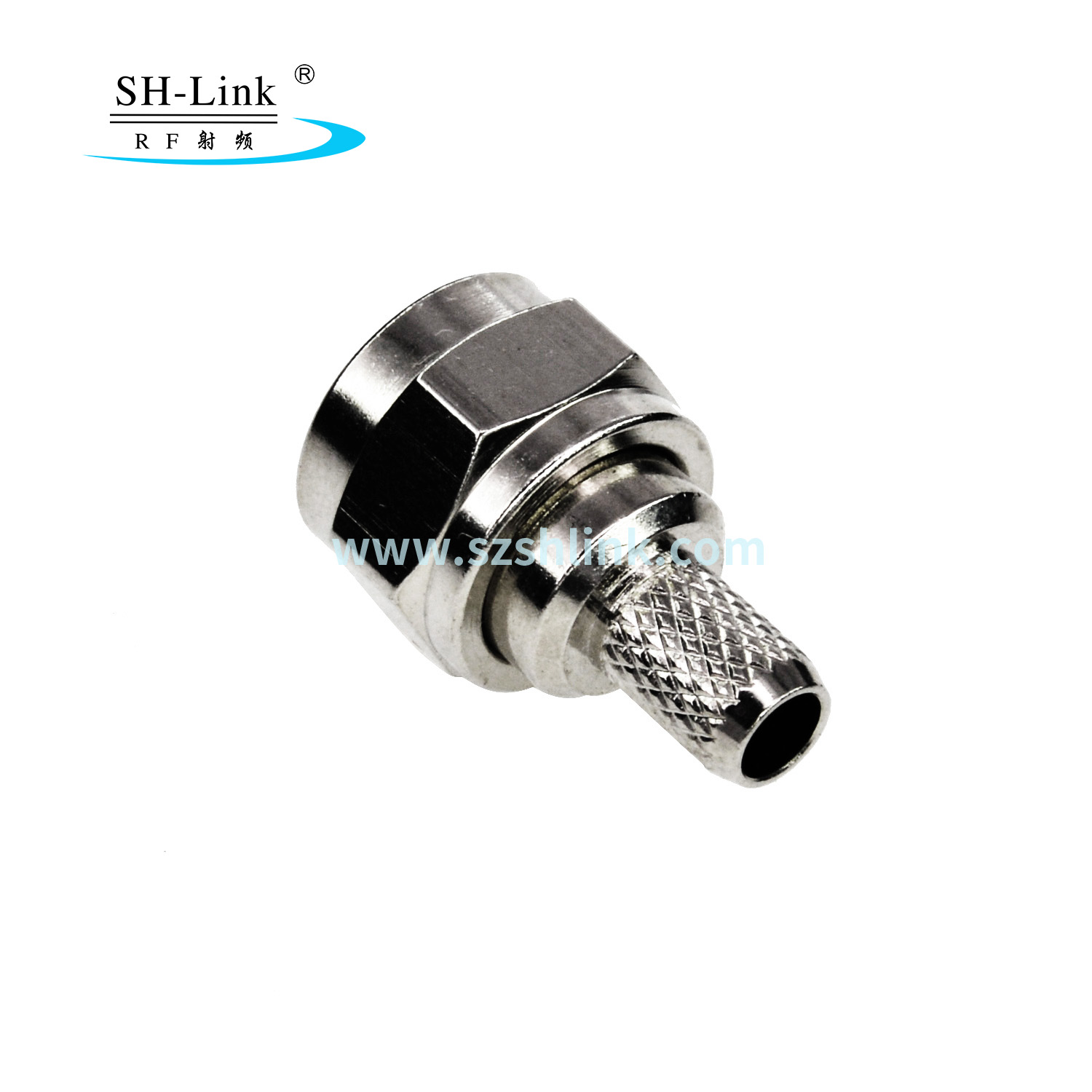 RG6 F-Type Male Twist-On Coax Coaxial Cable RF Connector Adapter supplier