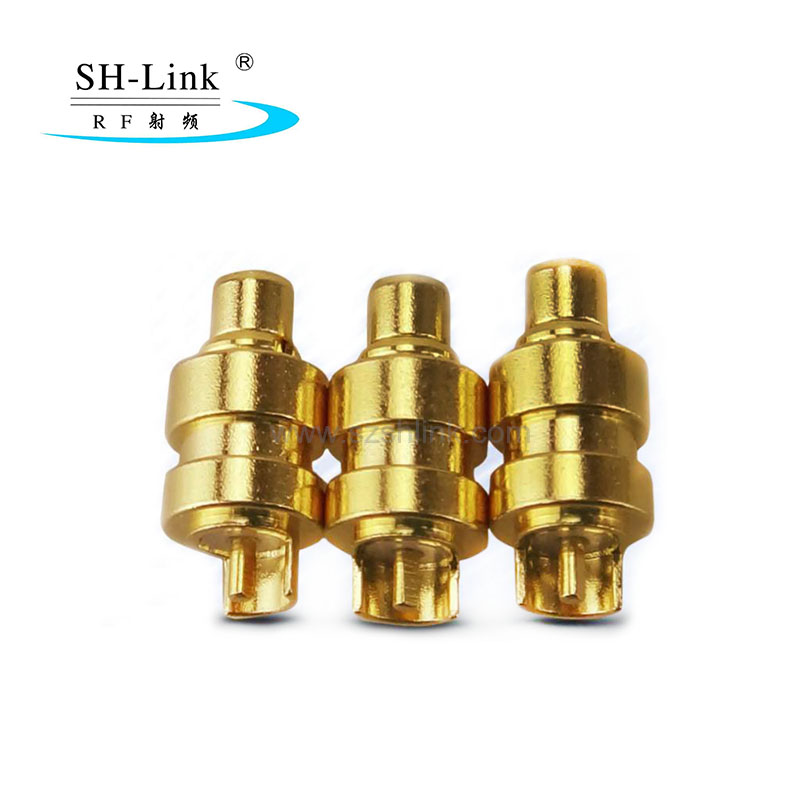Straight MMCX male connector with gold plating