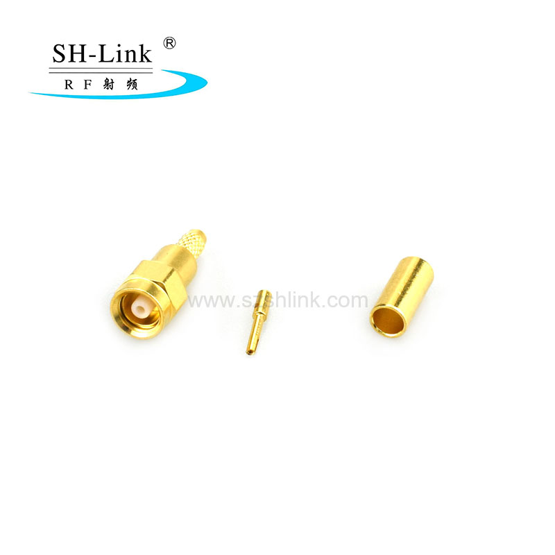 RF SMC coaxial male connector for RG316 RG174 cable