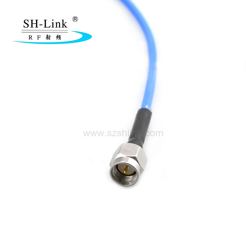 18GHz Frequency SMA male test cable,SS405 50 ohm coaxial cable