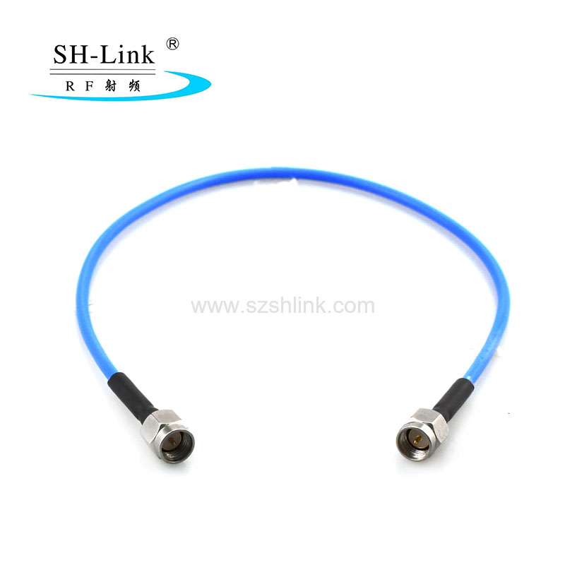 18GHz Frequency SMA male test cable,SS405 50 ohm coaxial cable