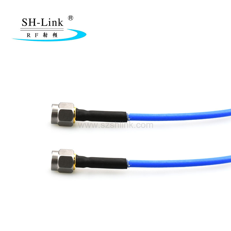 18GHz Frequency SMA male test cable,SS405 50 ohm coaxial cable