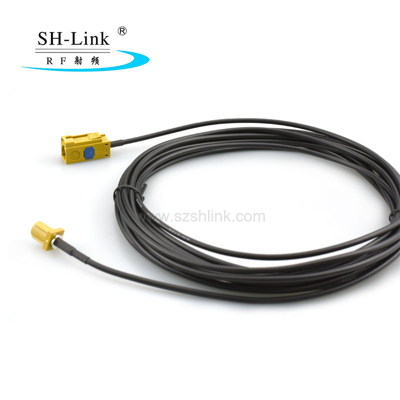 思翰铭Fakra直母头K型接RG174线