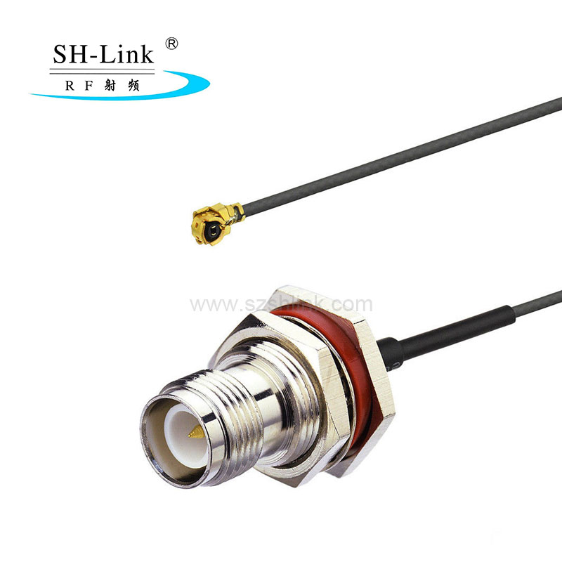 double shield RG316 DS UHF FEMALE to MCX MALE ANGLE Coaxial RF Pigtail Cable 