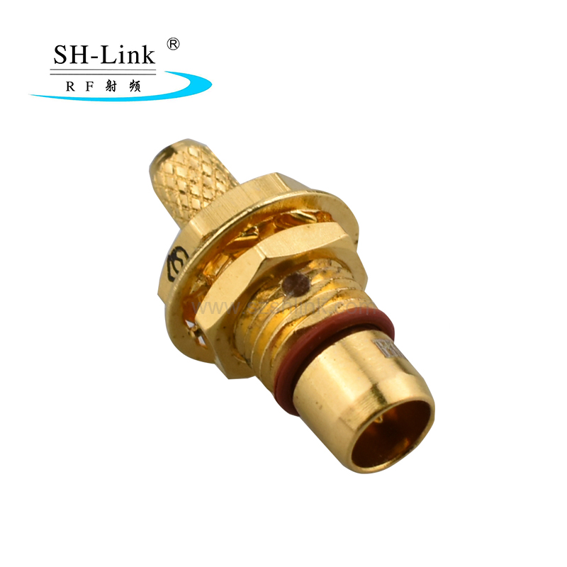 Straight BMA RF Coaxial Connector for Semi-flexible/rigid Cable