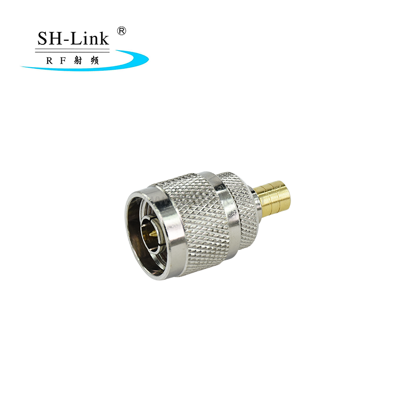 Nickel plated SMB female to N male adaptor