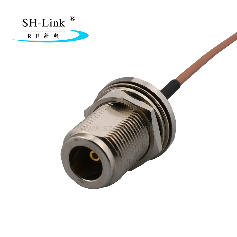 TNC male- SMB female right angle coxial cable