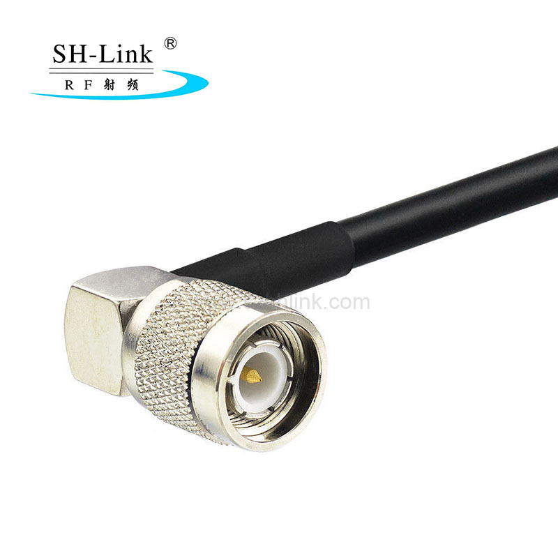 TNC plug to Right angle TNC plug LMR195 cable assembly