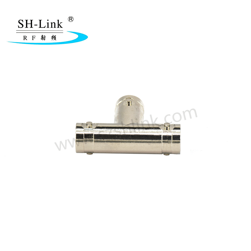 RF coaxial BNC female to BNC female to BNC female adaptor