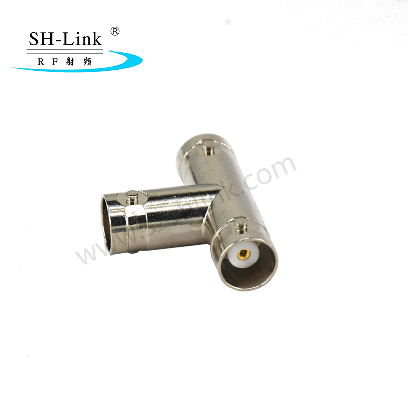 RF coaxial BNC female to BNC female to BNC female adaptor