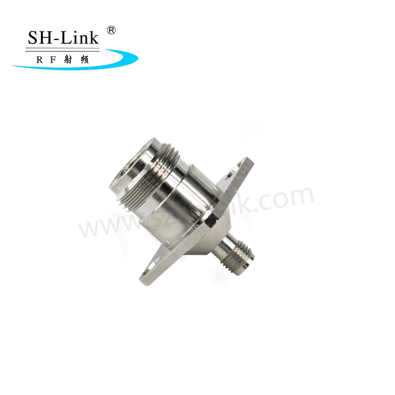 N type female to SMA female with flange adaptor