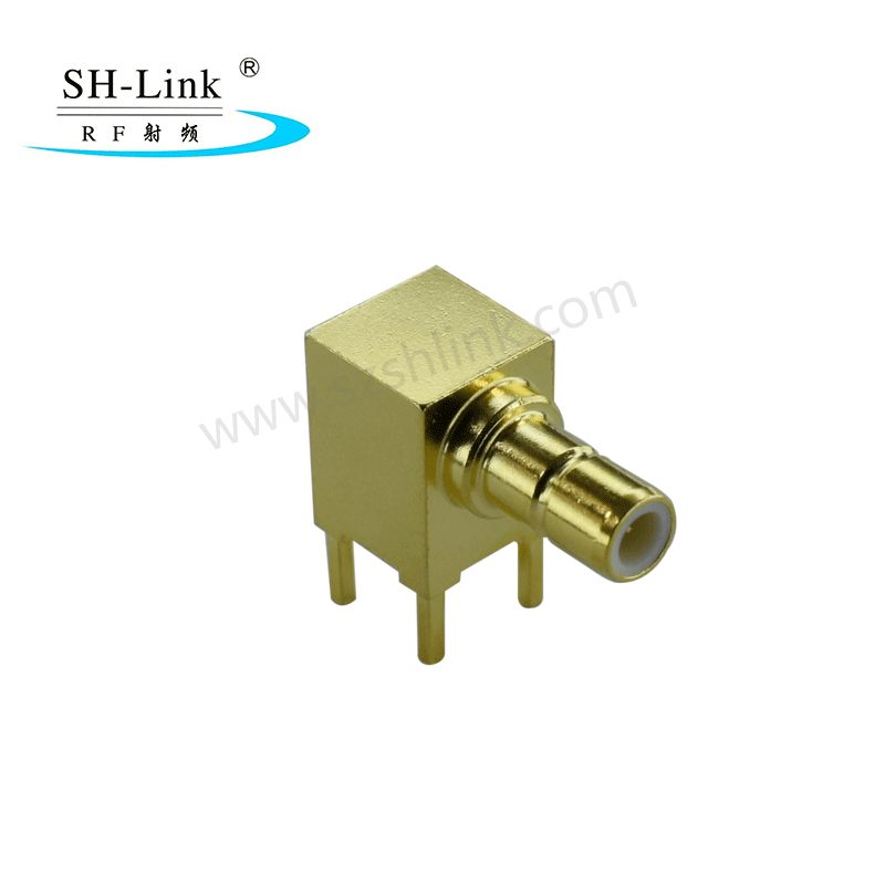 RF coaxial SMB male connector, PCB connector