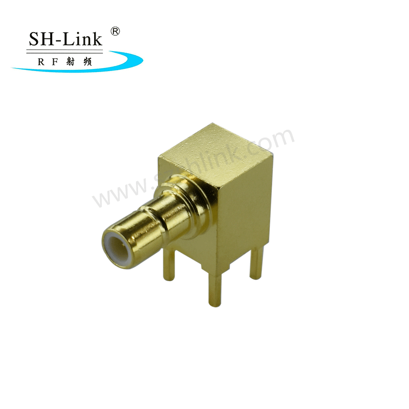 RF coaxial SMB male connector, PCB connector