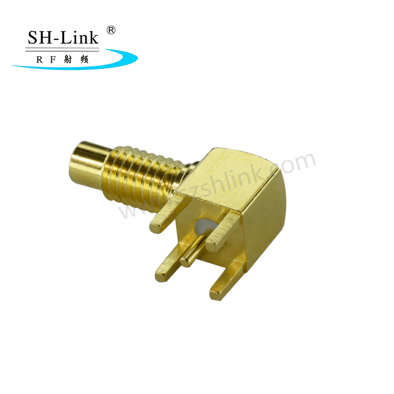 RF coaxial SMB male connector, PCB connector