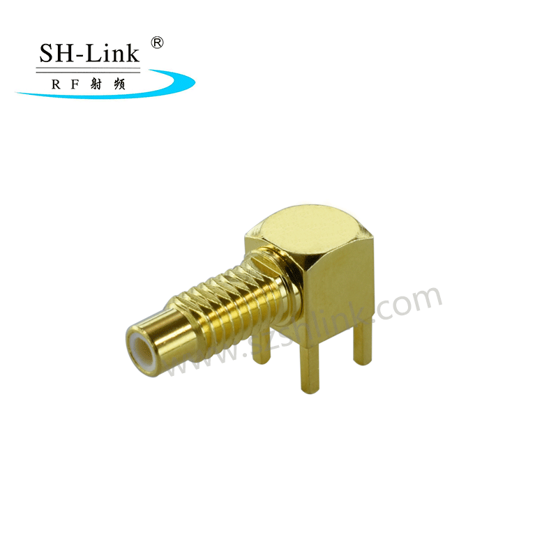 RF coaxial SMB male connector, PCB connector