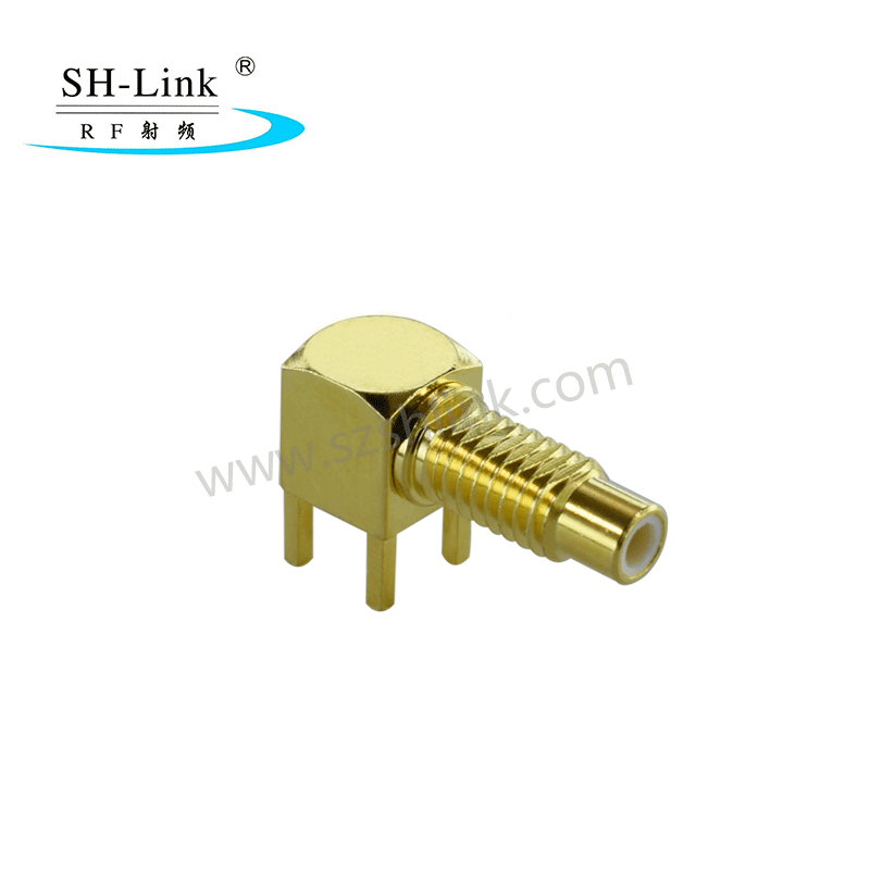 RF coaxial SMB male connector, PCB connector