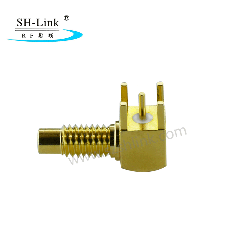 RF coaxial SMB male connector, PCB connector