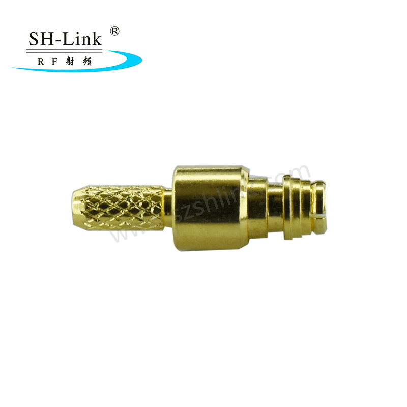 RF SMC coaxial male connector for RG316 RG174 cable, gold plating