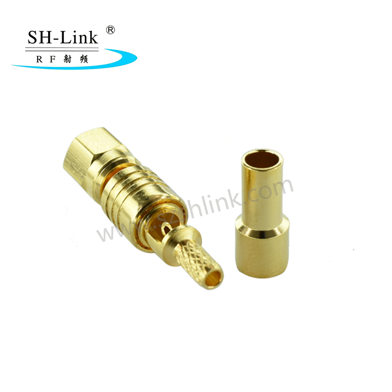 RF SMC coaxial female connector for RG316 RG174 cable, gold plating