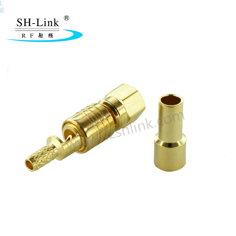 RF SMC coaxial female connector for RG316 RG174 cable, gold plating