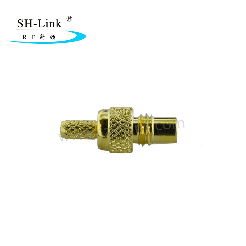 RF SMC coaxial male connector for RG316 RG174 cable, gold plating