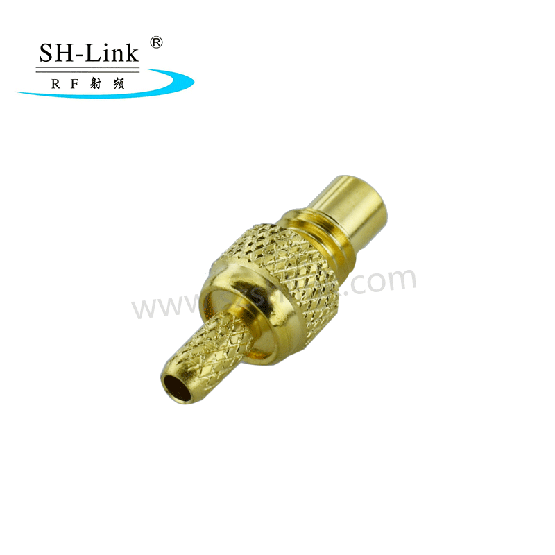 RF SMC coaxial male connector for RG316 RG174 cable, gold plating