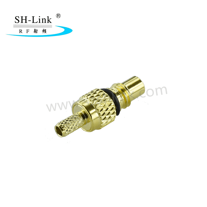 RF SMC coaxial male connector for RG316 RG174 cable, gold plating