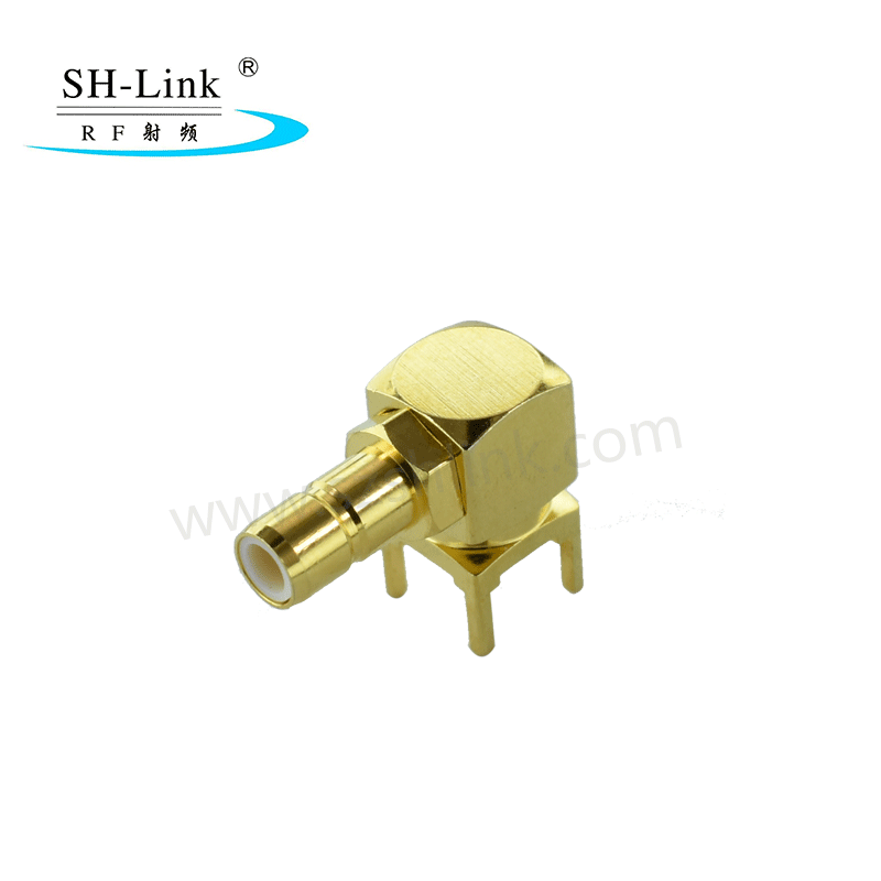 RF coaxial SMB male connector, PCB connector