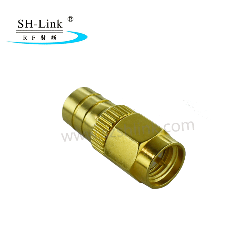 Coaxial SMB connector female to SMA male adapter