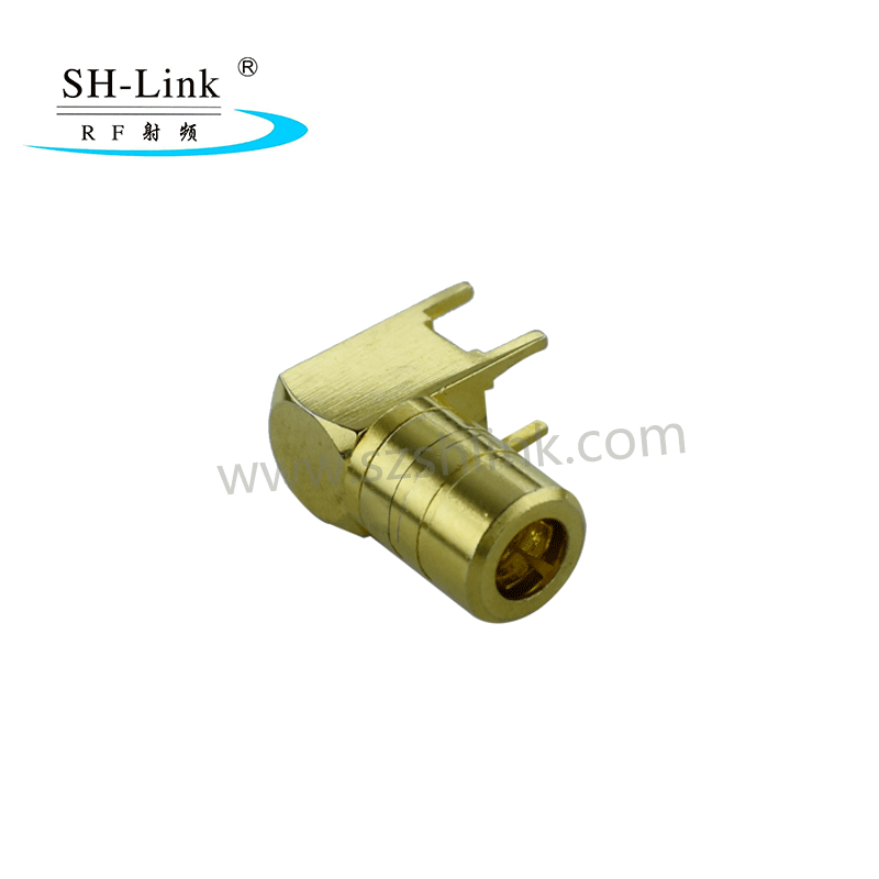 RF coaxial SMB female connector,right angle for PCB connector