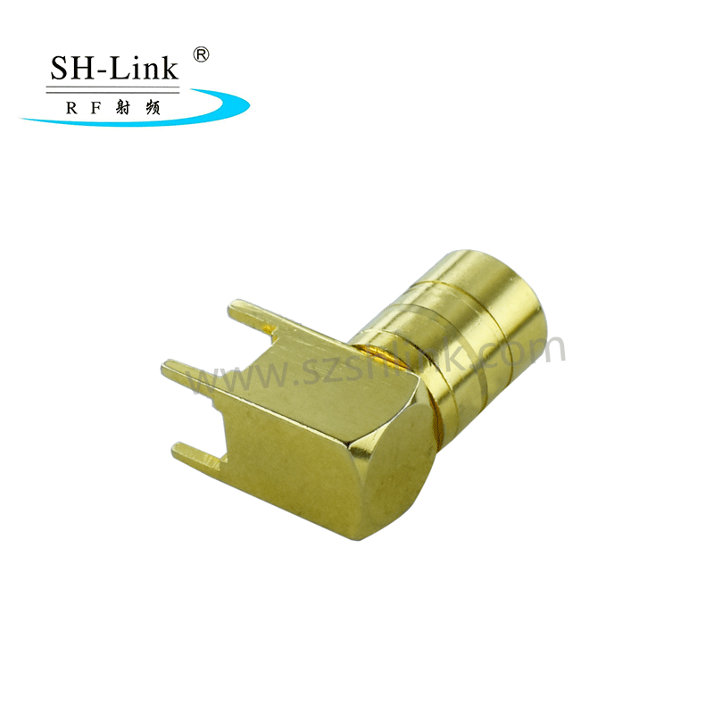 RF coaxial SMB female connector,right angle for PCB connector