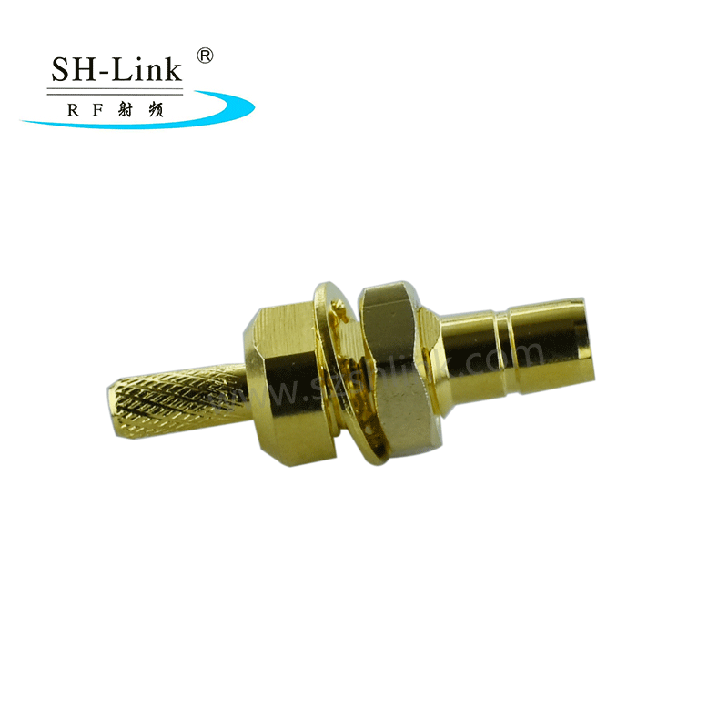 Coaxial SMB connector male to RG174,gold plating