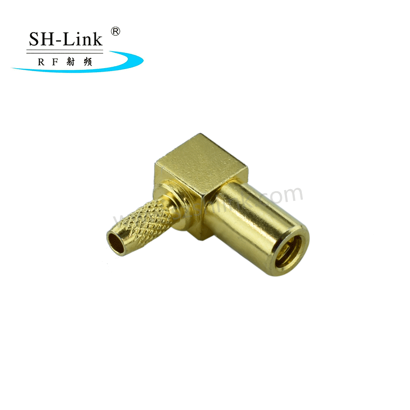 Satellite Radio antenna SMB female crimp connector 90 degree for RG174 cable