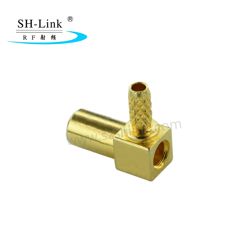 Satellite Radio antenna SMB female crimp connector 90 degree for RG174 cable