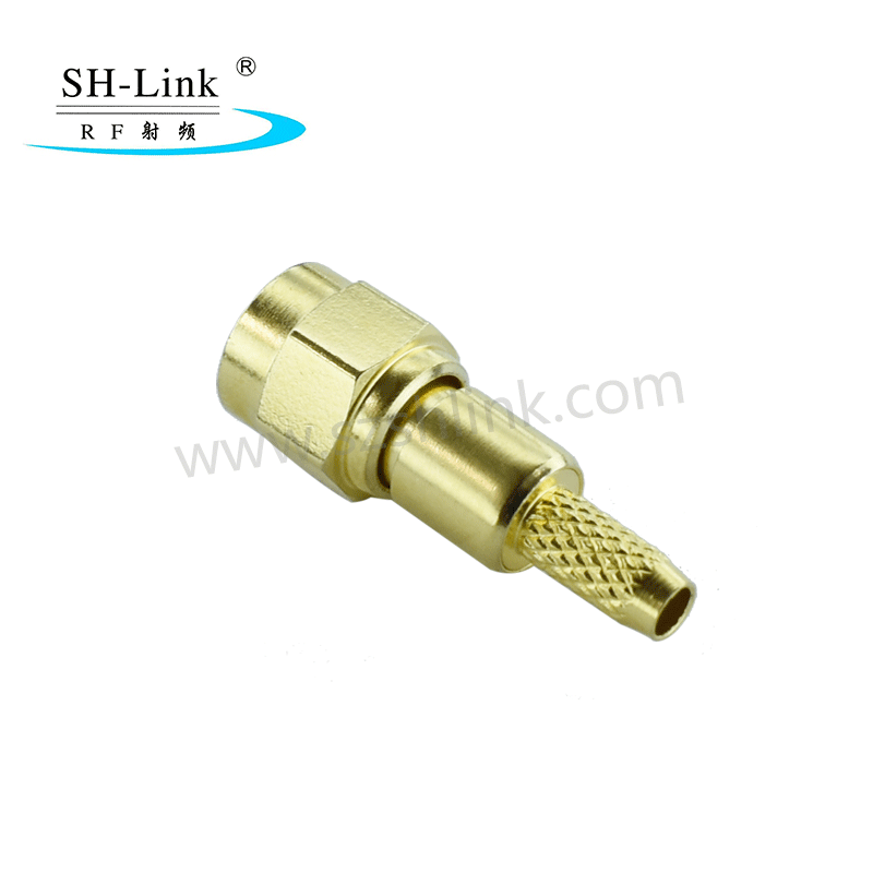 RF SMC coaxial male connector for RG316 RG174 cable