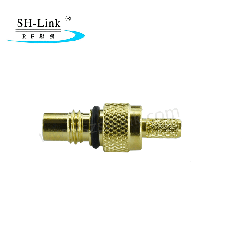 RF SMC coaxial male connector for RG316 RG174 cable, gold plating