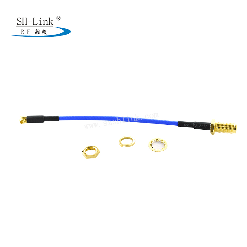 SMA  female with 086 cable to MMCX male 90 degrees