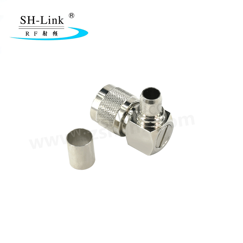 N male right angle connector for RG58 cable