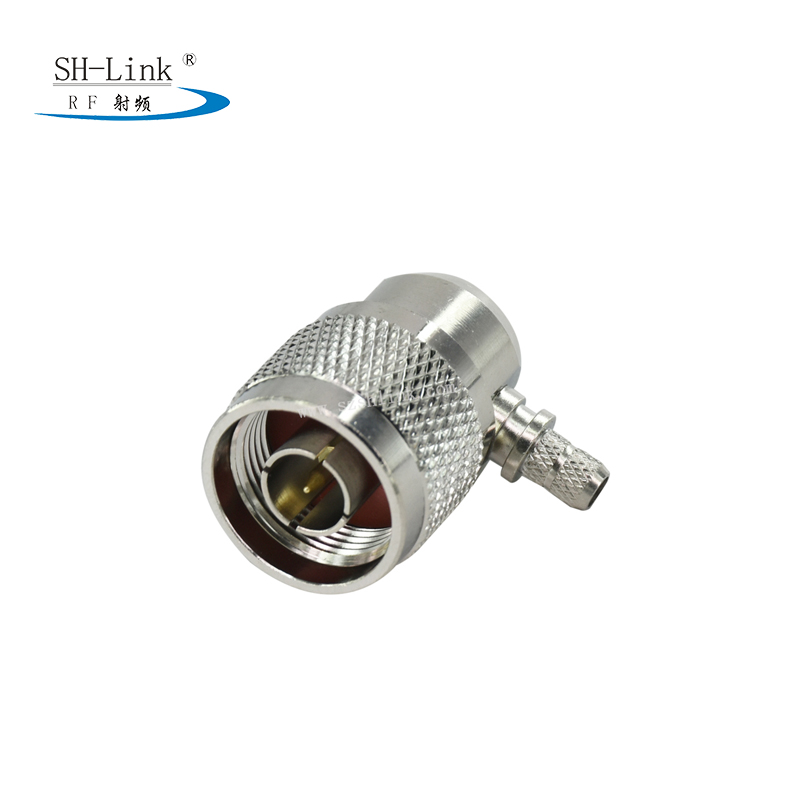 N male right angle connector for RG58 cable