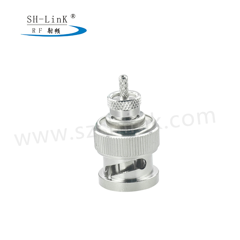 RF connector BNC male right angle Plug 75 ohm crimp RG179 for CCTV Security Video Surveillance Camera