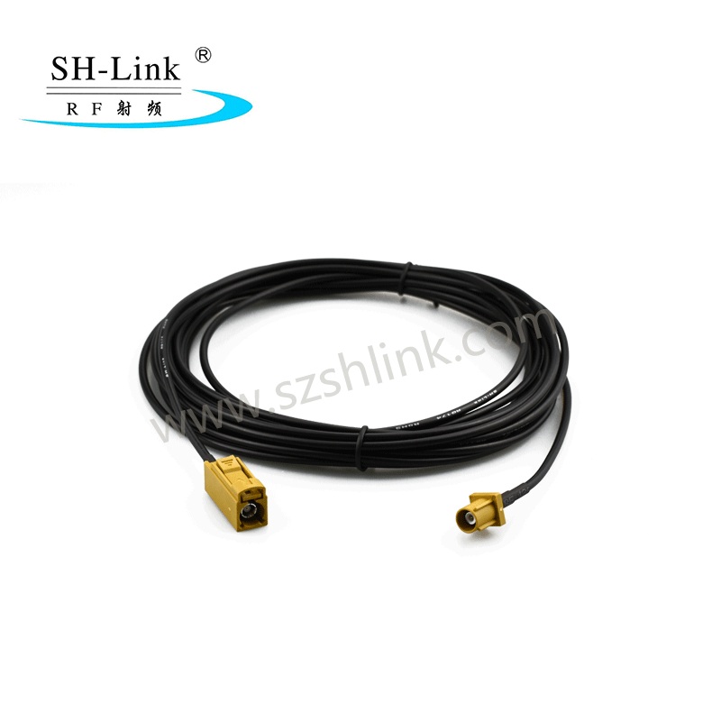 RF coaxial Fakra male connector with RG174 cable assembly SH-Link.