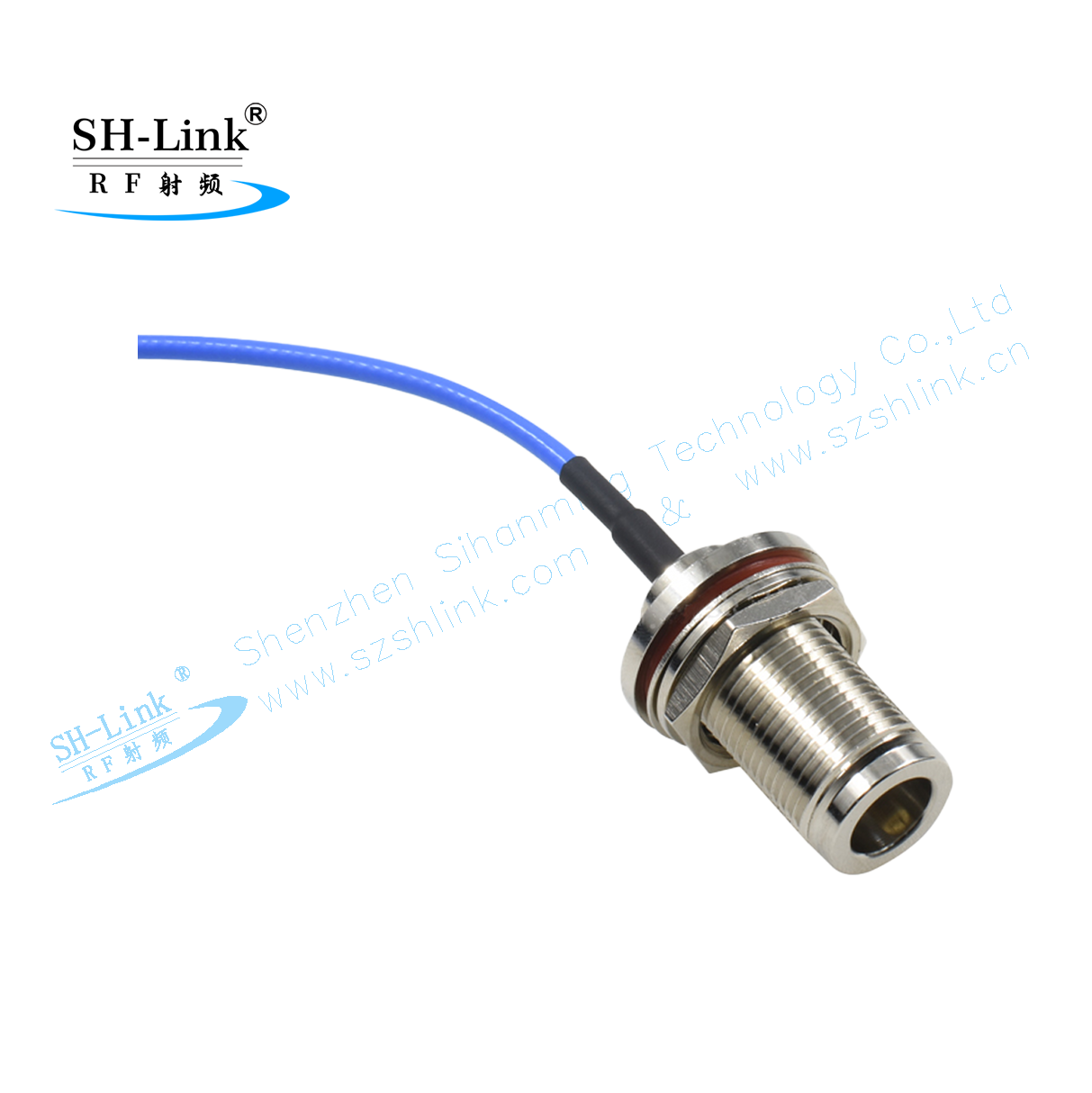 The RF N connector is connected to the 086 blue wire SH-Link