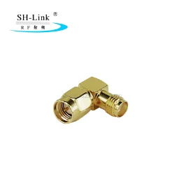 Right angle SMA male to SMA female adapter