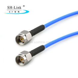 18GHz Frequency SMA male test cable,SS405 50 ohm coaxial cable