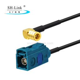 Fakra Z type female to Right angle SMB female cable assembly