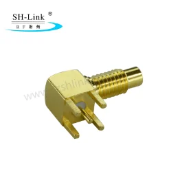 RF coaxial SMB male connector, PCB connector